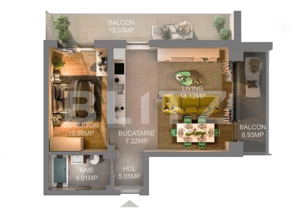 Apartament de vânzare 2 camere Central - 33934AV | BLITZ Cluj-Napoca | Poza2
