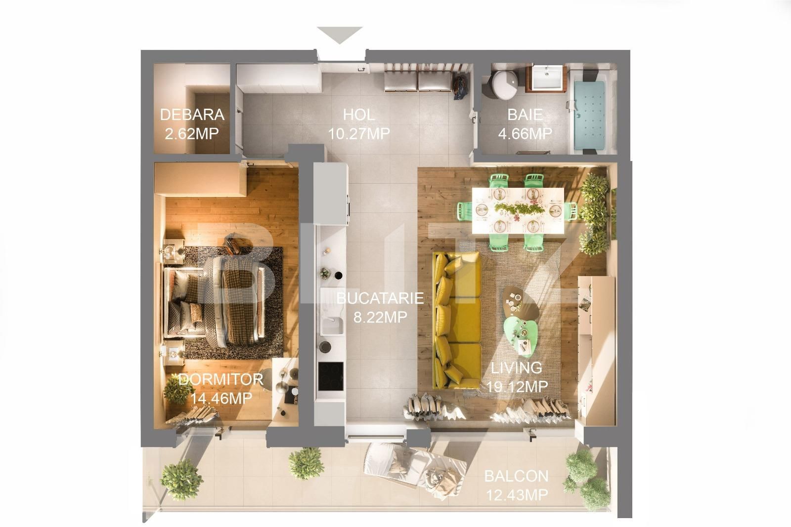 Apartament de vânzare 2 camere Central - 33957AV | BLITZ Cluj-Napoca | Poza2