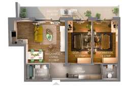 De vanzare apartament cu 3 camere cu suprafata de 73,02 mp+terasa de 17,95 mp, situat in bloc unic, 21 etaje.