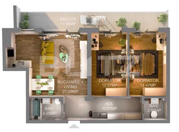 Apartament de vânzare 3 camere Central - 33960AV | BLITZ Cluj-Napoca | Poza2