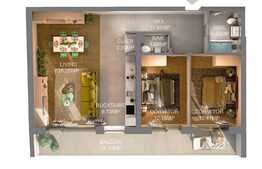 De vanzare apartament cu 3 camere cu suprafata de 78,07 mp+terasa de 16,70 mp, situat in bloc unic, 21 etaje. 