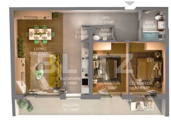 Apartament de vânzare 3 camere Central - 33963AV | BLITZ Cluj-Napoca | Poza2