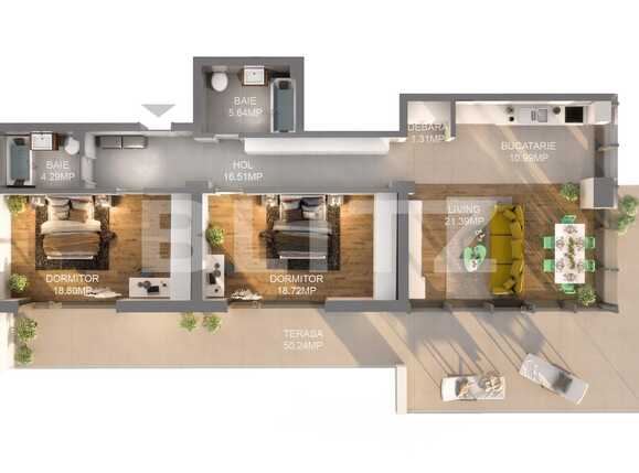 Apartament de vânzare 3 camere Central - 33966AV | BLITZ Cluj-Napoca | Poza3