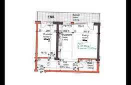 De vanzare apartament cu 2 camere cu suprafata de 57.20 mp+terasa de 12,57 mp, situat in bloc unic, 21 etaje!