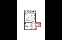 De vanzare apartament cu 2 camere cu suprafata de 53.67 mp+terasa de 8,25 mp, situat in bloc unic, 21 etaje!