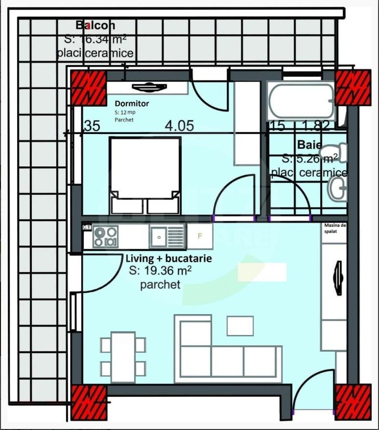 Apartament de vânzare 2 camere Marasti - 34094AV | BLITZ Cluj-Napoca | Poza1
