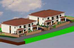 Proiect deosebit! Casa mediteraneeana cuplata, 120 mp utili, 250 mp teren, semifinisata, expunere sudica, panorama superba!!