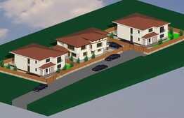 Casa individuala de tip mediteraneean, 116 mp utili, 250 mp teren, semifinisata, expunere sudica, panorama!!