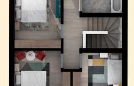 Case insiruite, 110 mp, teren 120 mp, zona Vivo! C.f. disponibil ! 