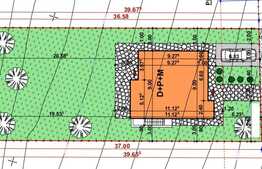 Teren de vanzare 552 mp, front 15 ml, CU AUTORIZATIE DE CONSTRUIRE