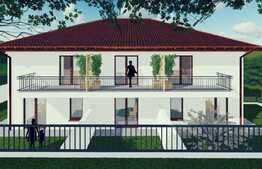 Casa cuplata de 115 mp, teren de 110 mp, semifinisat, garaj!