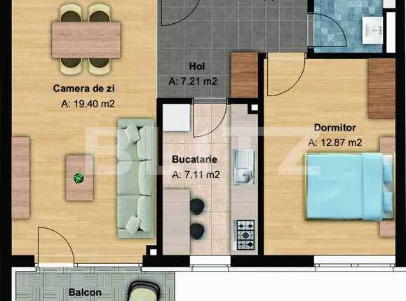 Apartament de vânzare 2 camere Bună Ziua - 34332AV | BLITZ Cluj-Napoca | Poza2