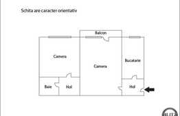 Apartament de vanzare in zona Coloane, 2 camere semidecomandate, 46 mp
