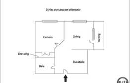 Apartament 2 camere, semidecomandat, 40,5 mp utili, bloc nou, zona Calvaria