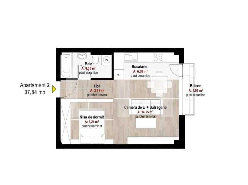 Garsonieră de vânzare Gheorgheni - 34612AV | BLITZ Cluj-Napoca | Poza2