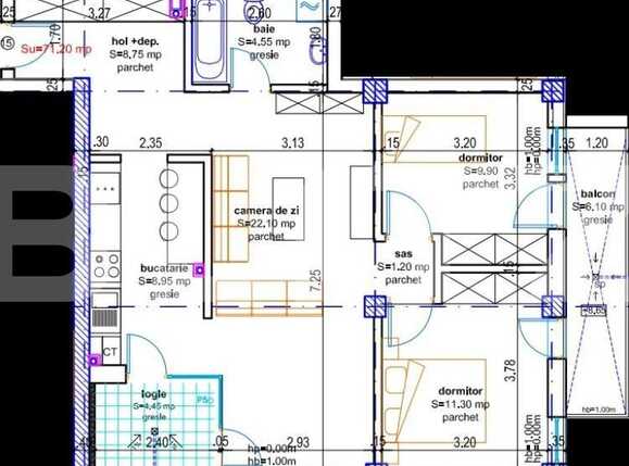 Apartament de vânzare 3 camere Bună Ziua - 34711AV | BLITZ Cluj-Napoca | Poza2