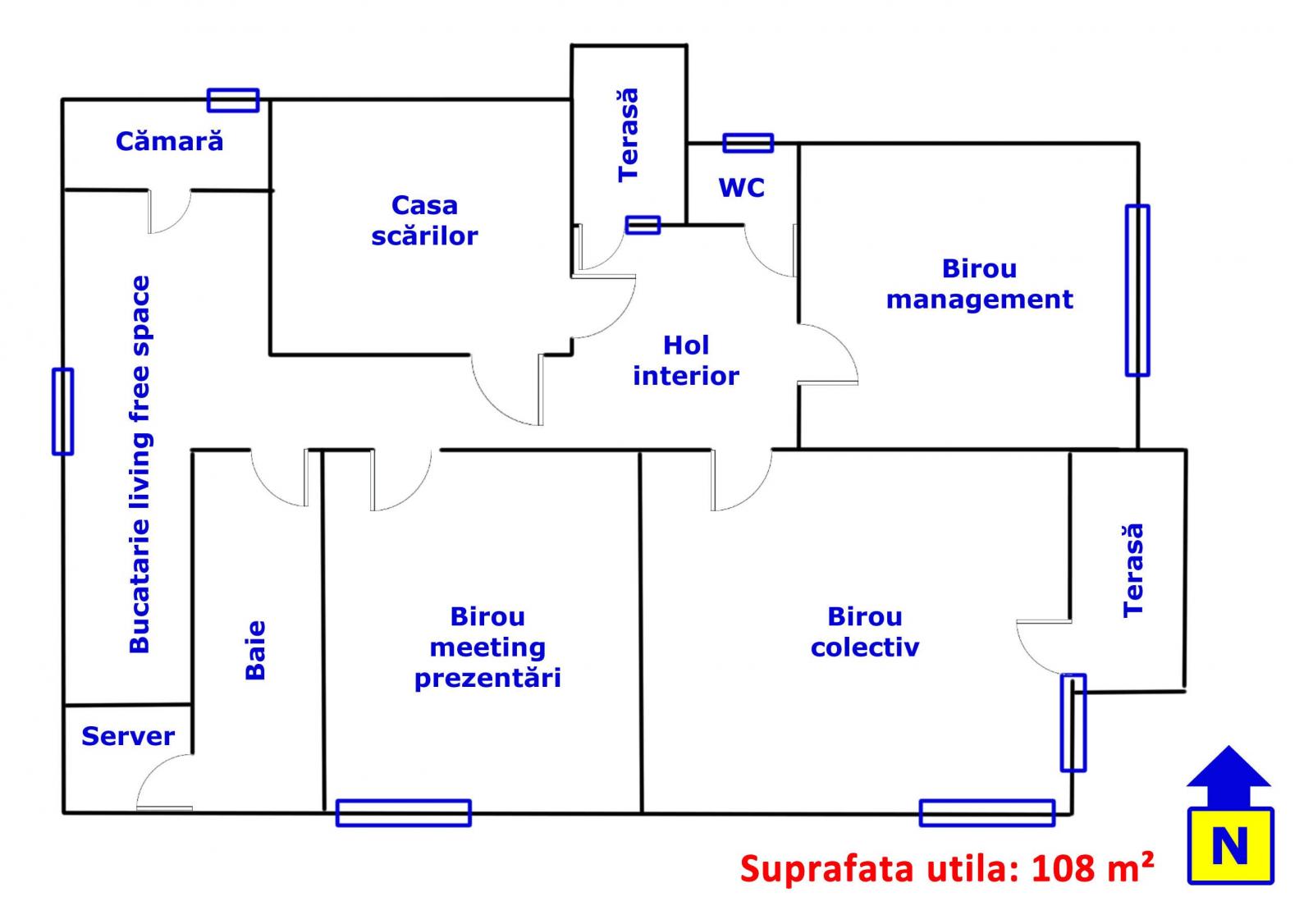 Spațiu birouri de închiriat Central - 34722SIB | BLITZ Cluj-Napoca | Poza1
