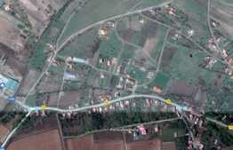 Teren de vanzare 1770 mp, front 23 m, in Valcele 