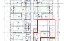 Apartament cu 1 camera, 47 mp, semifinisat! Zona Vivo!