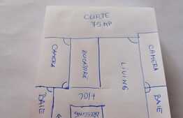 Apartament de vanzare, 3 camere decomandate, gradina 75 mp, Zona Stejarului ! 