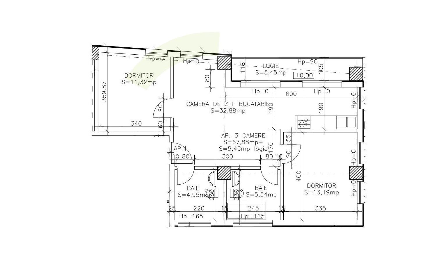 Apartament de vânzare 3 camere Europa - 35161AV | BLITZ Cluj-Napoca | Poza1