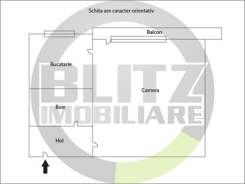 Garsonieră de vânzare Marasti - 35710AV | BLITZ Cluj-Napoca | Poza1