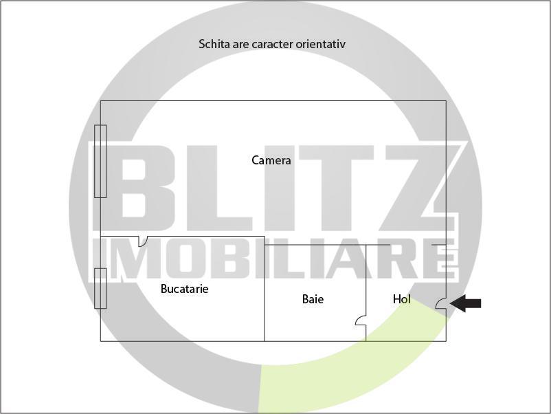 Garsonieră de vânzare Semicentral - 35723AV | BLITZ Cluj-Napoca | Poza1