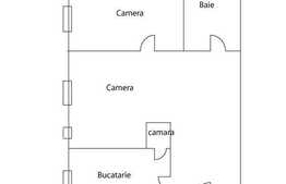 2 camere de vanzare, zona Horea + 2 locuri de parcare