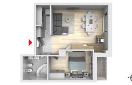 Apartament cu 2 camere, 55 mp, balcon! Semifinisat! Zona Vivo!