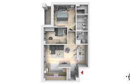 Apartament cu 3 camere, 73 mp, semifinisat, Zona Vivo!