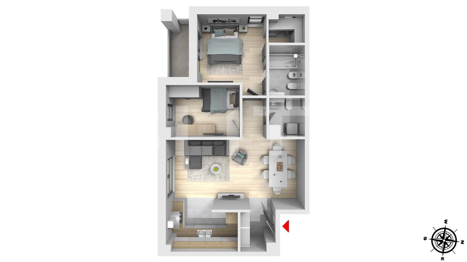 Apartament de vânzare 3 camere Floreşti - 35759AV | BLITZ Cluj-Napoca | Poza2