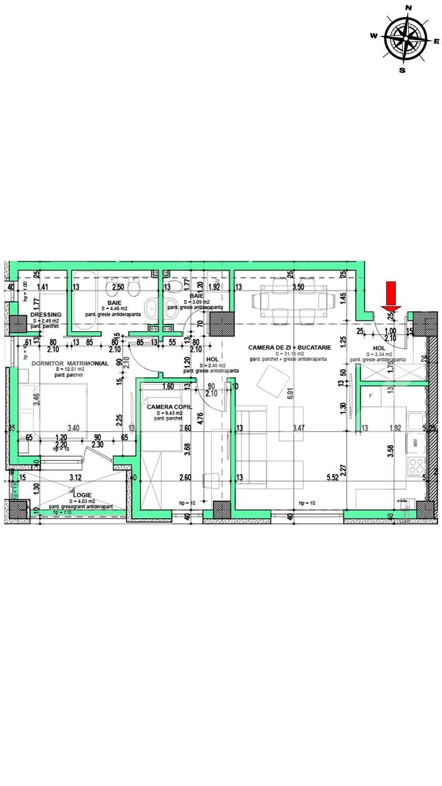 Apartament de vânzare 3 camere Floreşti - 35759AV | BLITZ Cluj-Napoca | Poza3