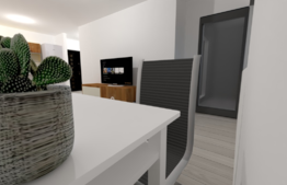 Apartament 1 camera, 38 mp, semifinisat, zona Iulius Mall