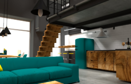 Apartament de tip LOFT cu 3 camere semidecomandate situat in zona Centrala