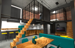 Apartament de tip LOFT cu 3 camere semidecomandate situat in zona Centrala