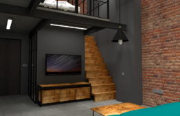 Apartament de tip LOFT cu 3 camere semidecomandate situat in zona Centrala