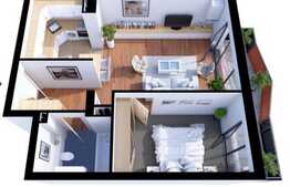 De vanzare apartament 2 camere, 55 mp + terasa de 11 mp, etaj intermediar , loc de parcare subteran , bloc finalizat cu CF , zona Iulius Mall!