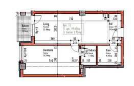 Apartament de vanzare, 2 camere, 49.65 mp, zona Piata Mihai Viteazu