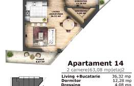 Apartament de vanzare, 2 camere, zona strazii Oasului!