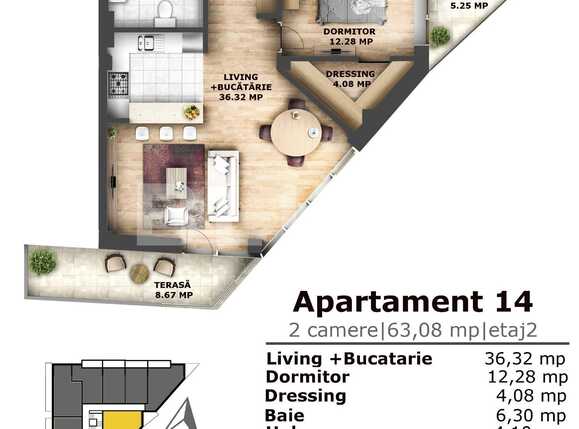 Apartament de vânzare 2 camere Iris - 36268AV | BLITZ Cluj-Napoca | Poza3