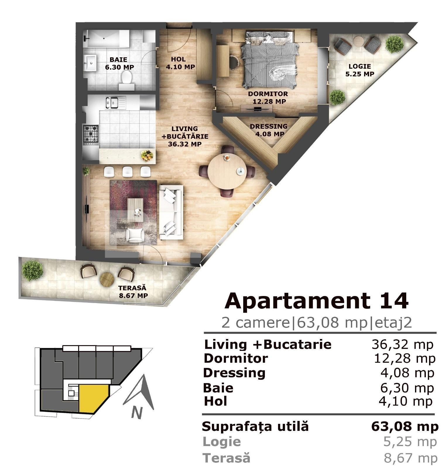Apartament de vânzare 2 camere Iris - 36268AV | BLITZ Cluj-Napoca | Poza3