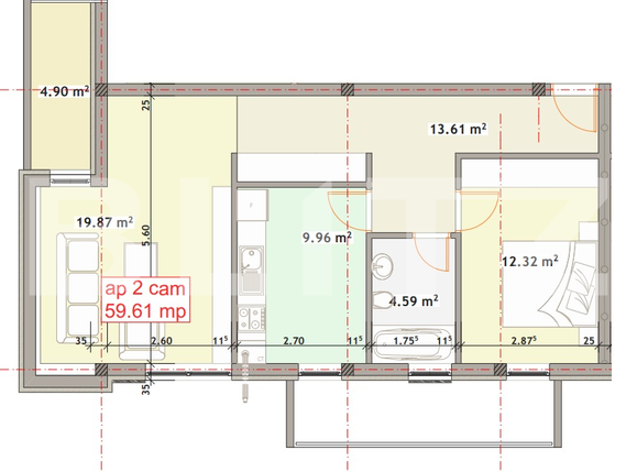 Apartament de vânzare 2 camere Floreşti - 36306AV | BLITZ Cluj-Napoca | Poza2