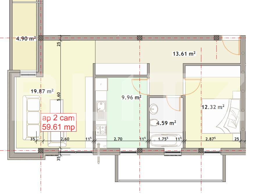 Apartament de vânzare 2 camere Floreşti - 36306AV | BLITZ Cluj-Napoca | Poza2