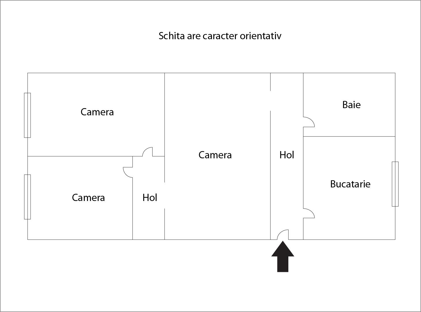Apartament de închiriat 3 camere Central - 36368AI | BLITZ Cluj-Napoca | Poza1