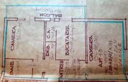 Apartament de vanzare, 2 camere decomandate 54 mp, etaj intermediar, zona Kaufland!