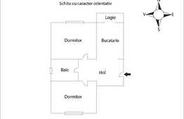 Apartament 2 camere, decomandat, 60mp, zona Sigma!