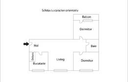 Apartament 3 camere, etaj intermediar, zona strazii Alexandru Vlahuta