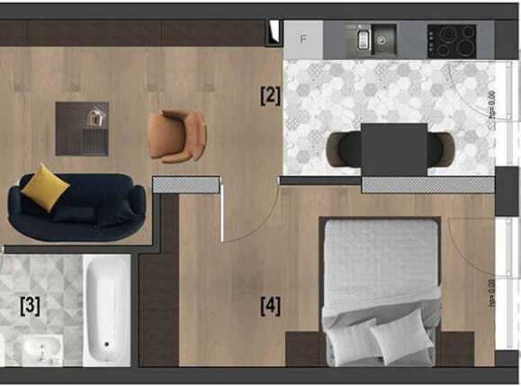 Garsonieră de vânzare Marasti - 36849AV | BLITZ Cluj-Napoca | Poza1