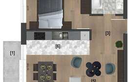 Daca vrei sa locuiesti in contructie noua: apartament 2 camere, 48,5 mp, zona P-ta 1 Mai