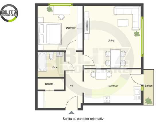 Apartament de vânzare 2 camere Manastur - 36958AV | BLITZ Cluj-Napoca | Poza1